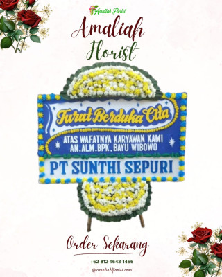 Papan Bunga Duka di Limo