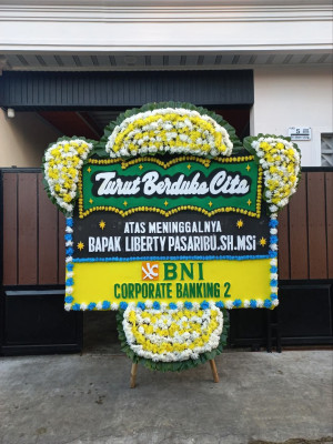 Papan Bunga Duka di Limo