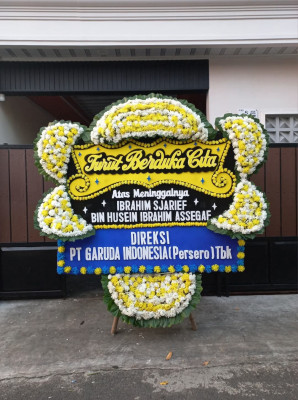 Papan Bunga Duka di Limo