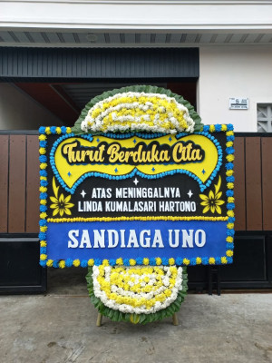 Papan Bunga Duka di Limo